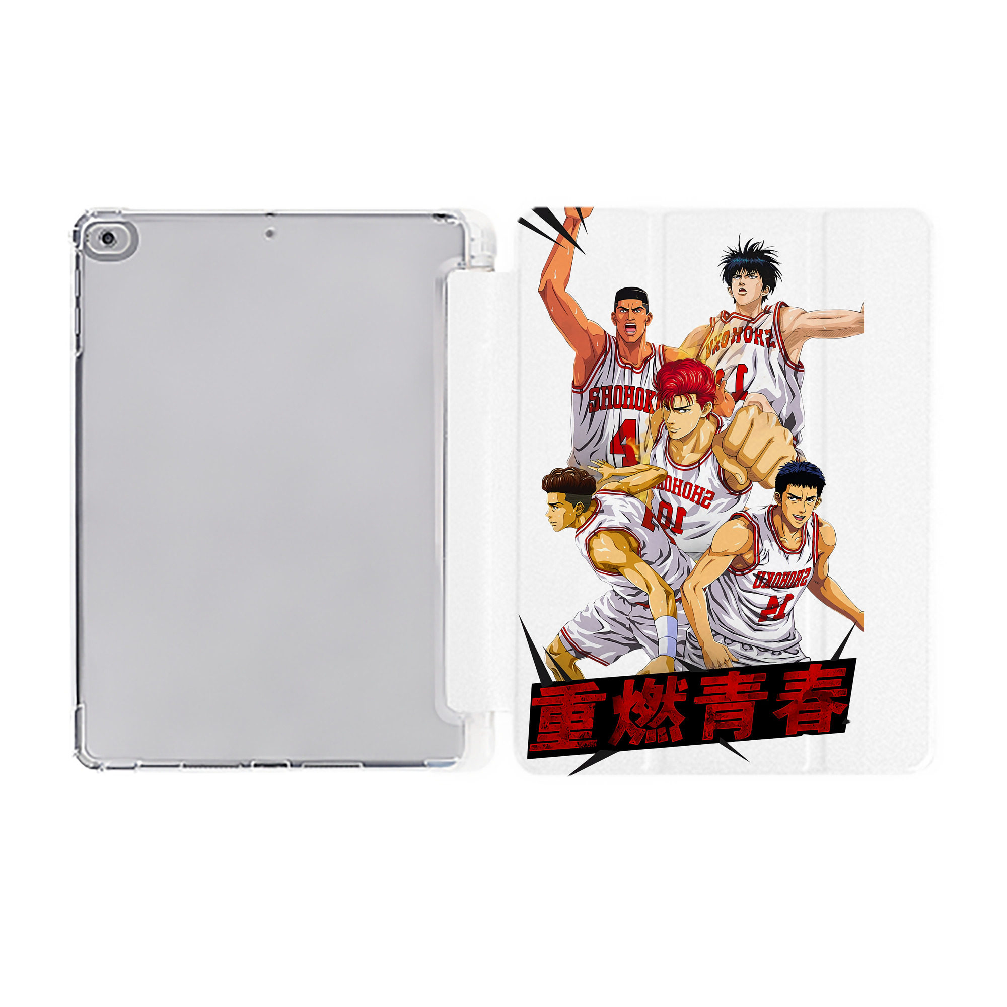 （画像用） SLAM DUNK／スラムダンク IPad ケース ペン収納付き 三つ折りスタンド PUレザー×シリコン 対応機種9.5/10.5/10.9インチ